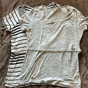 Motherhood maternity nursing shirts x2, gently used, mediums